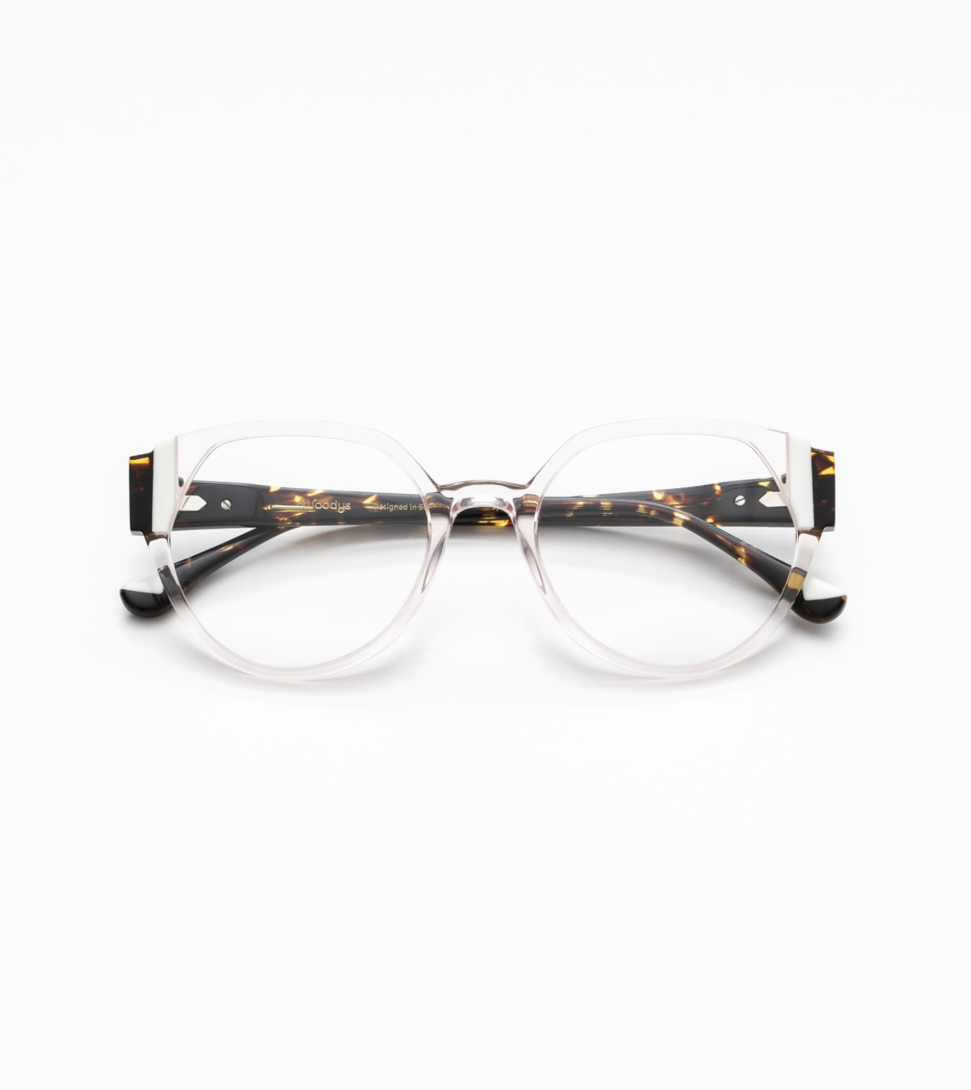 Heron C03 Transparent Pink/White/Havana