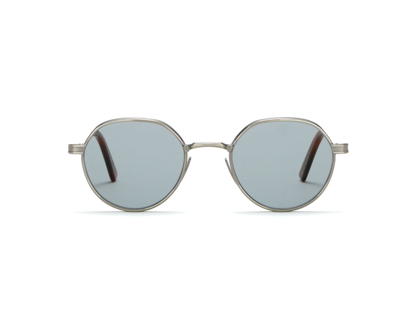 Meknes Sun S51 C02 Silver Antiqued/Havana Chiaro (Light Blue Photochromic (Base 2)) (6466)