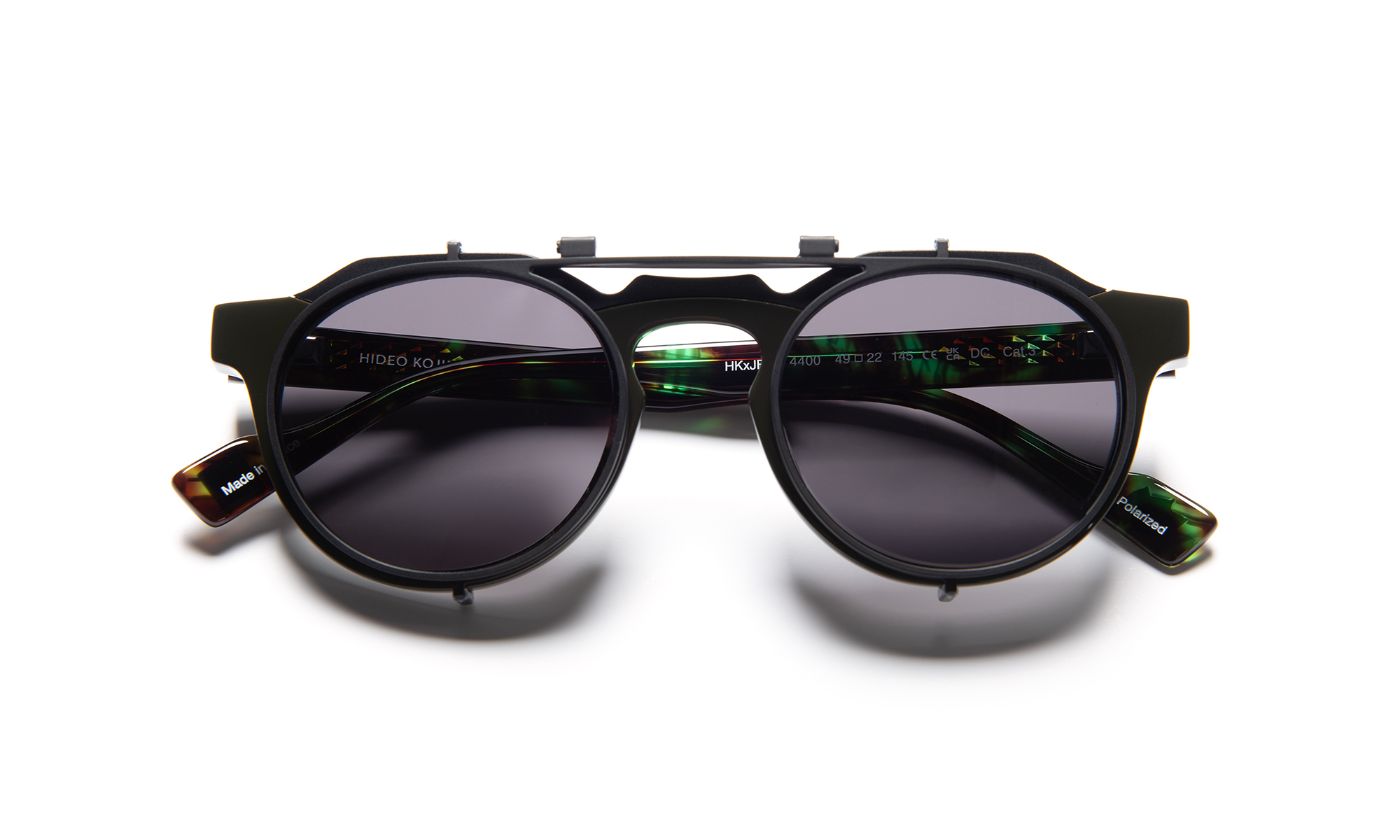 HKXJF08 C4400 Black Jungle/Black (Polarized Clip-On Included)