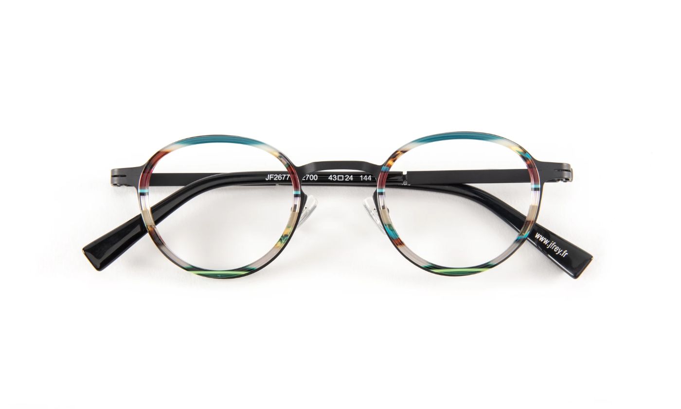 JF2677 C2700 Striped Turquoise/Black