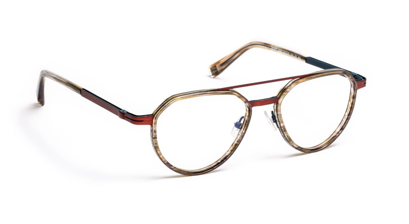 JF2965 C4590 Striped Khaki/Metal Brown/Blue
