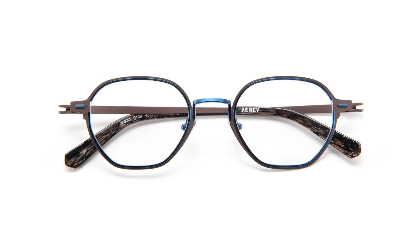 JF3022 C9129 Brown/Blue Denim