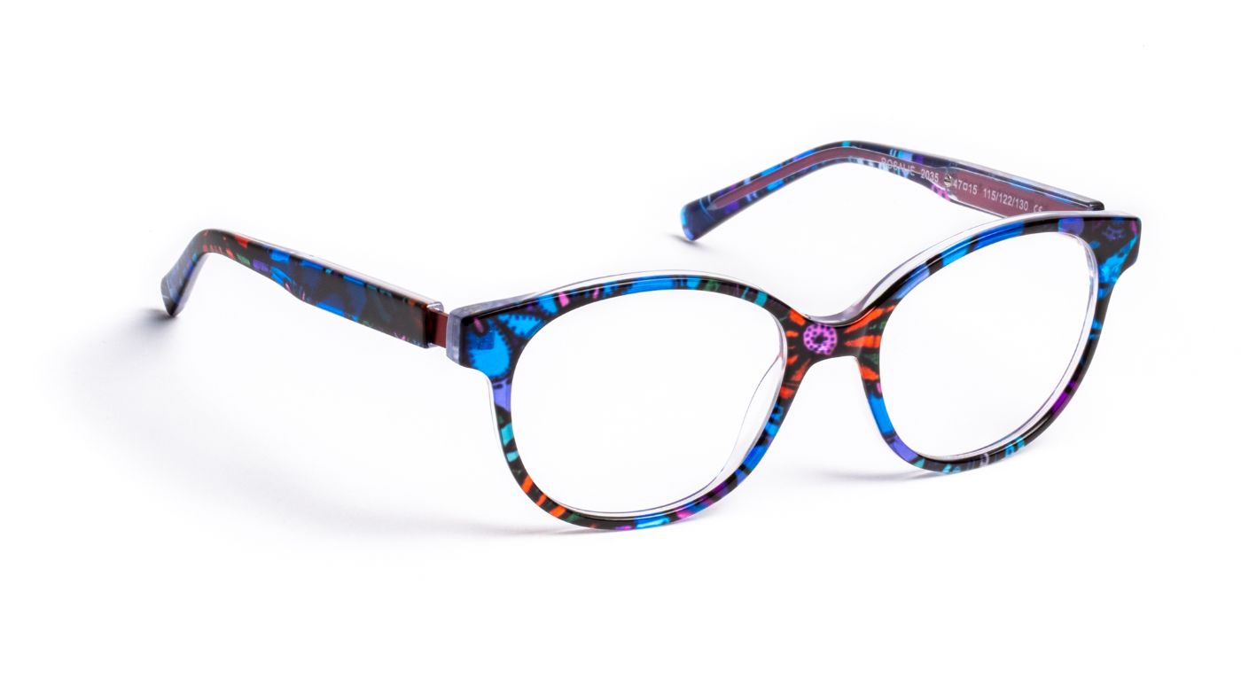 Rosalie C2035 Flower Blue/Cherry