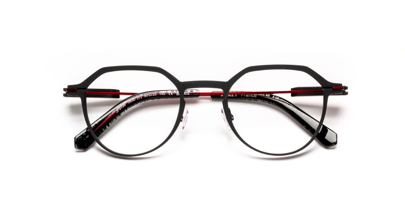 JF3106 C0830 Matte Black/Red