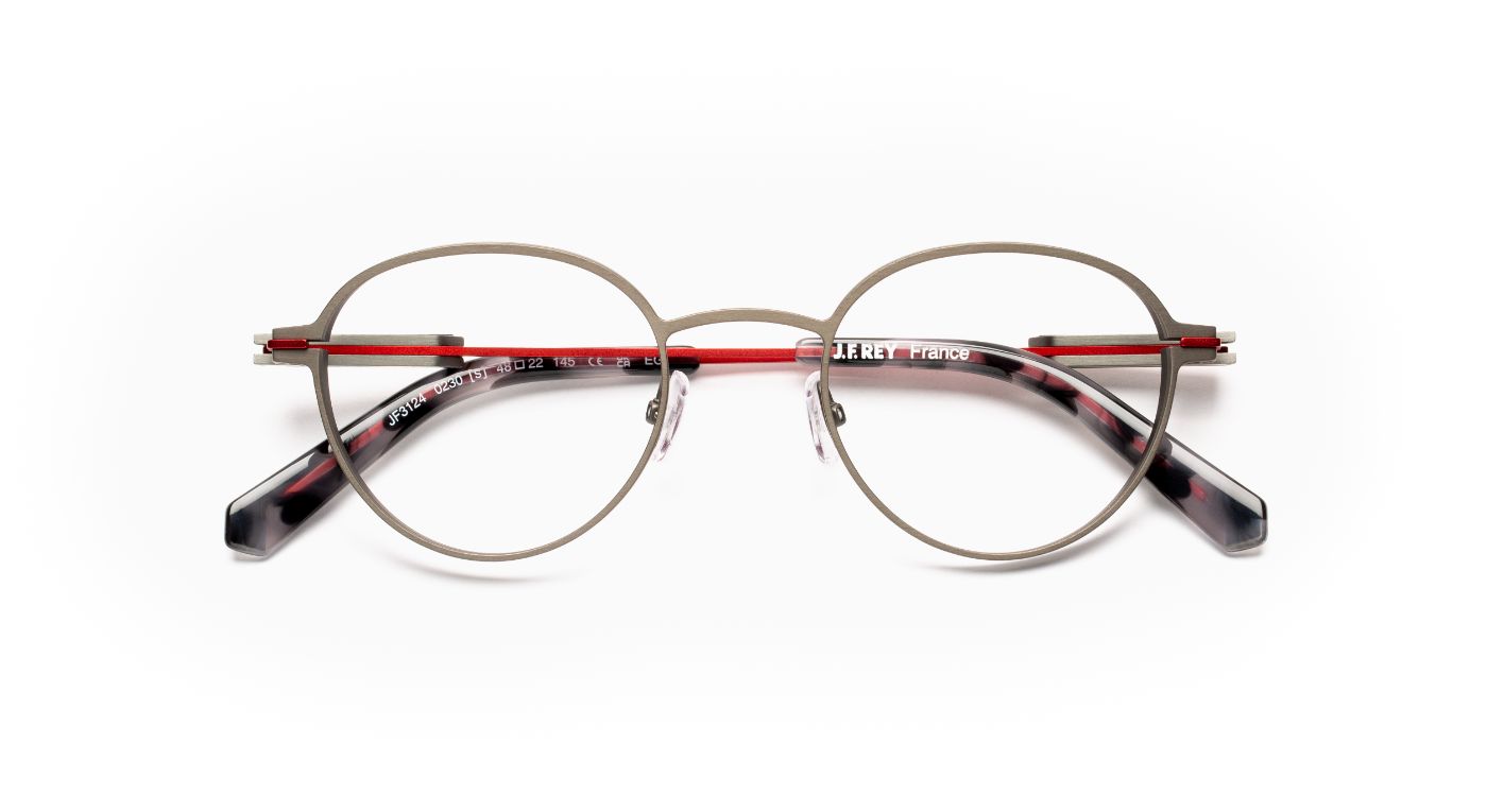 JF3124 C0230 Ruthenium Brushed/Red