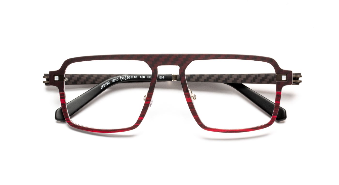 JF3129 C3610 Carbon/Wood Burgundy/Aluminium