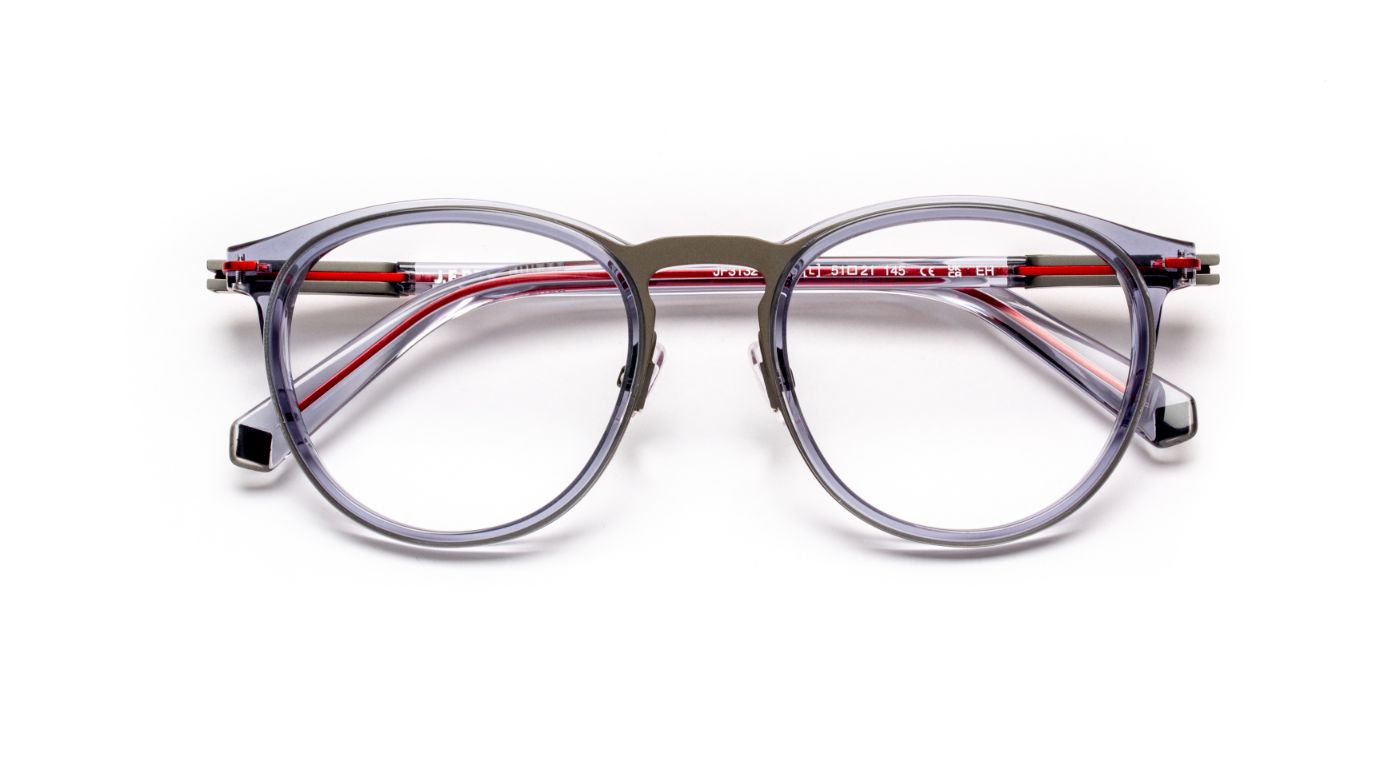 JF3132 C0230 Gray/Matte Gunmetal/Red