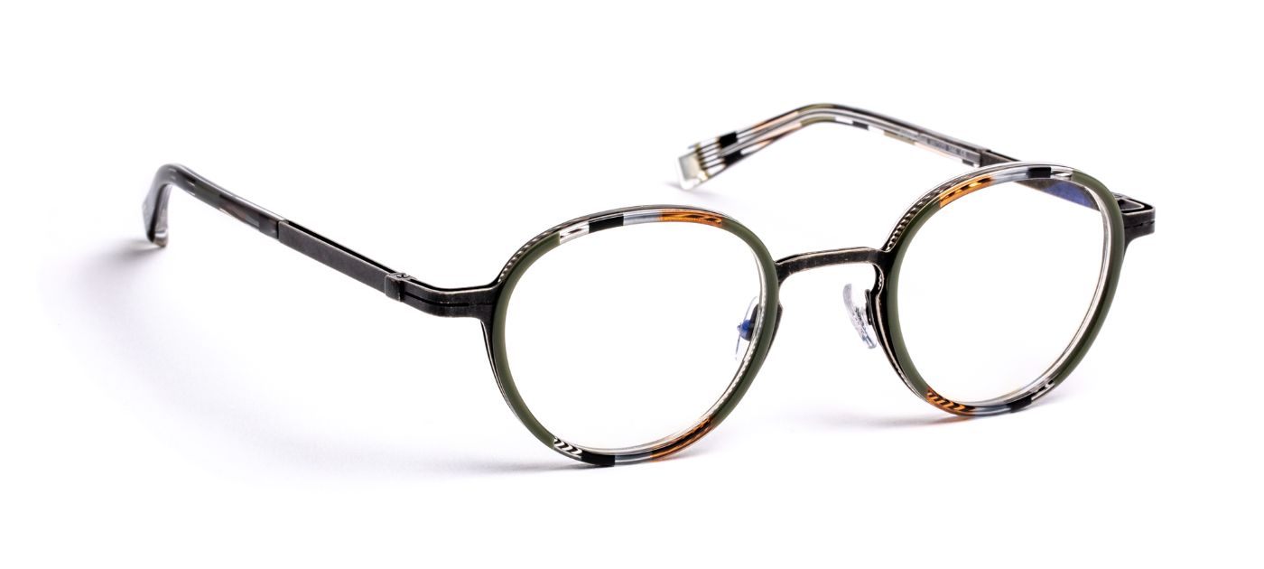 JF2819 C4515 Striped Green/Brown/Silver Antique