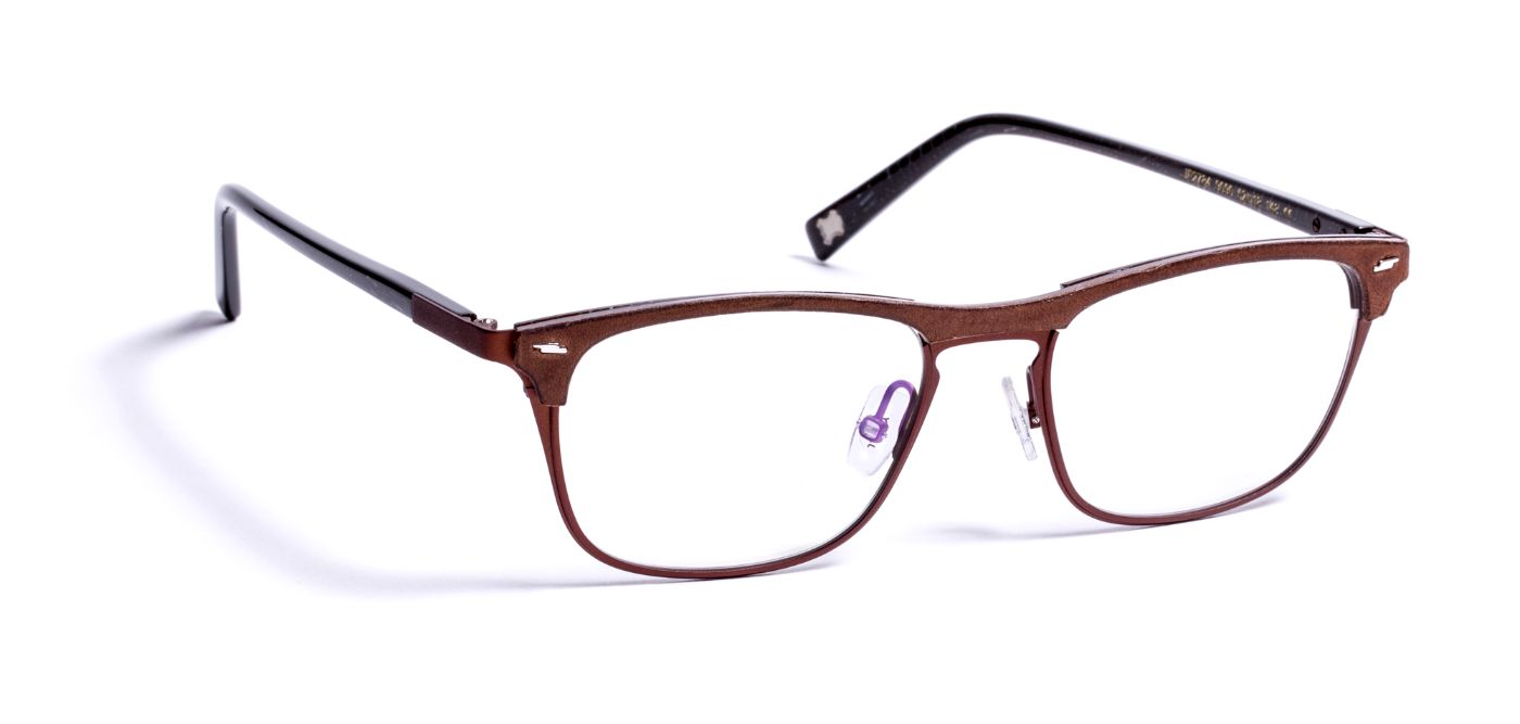 JF2784 C9090 Leather Brown/Brown Tweed/Metal Brown