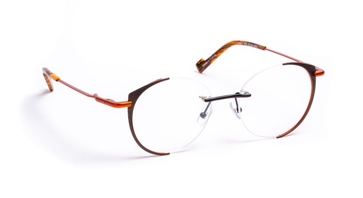 JF2851 C9060 Blue/Brown Velvet Burnout/Orange