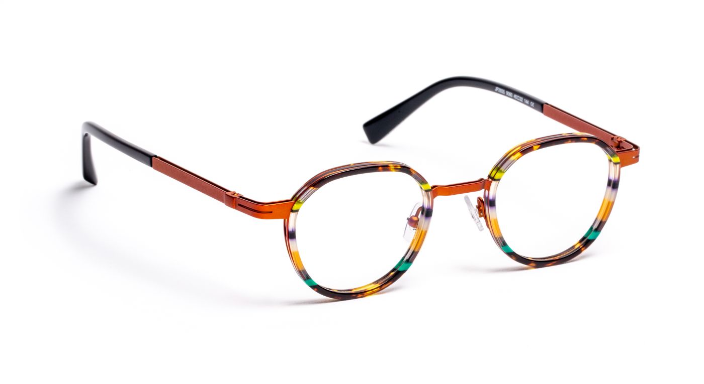 JF2935 C9060 Striped Tortoiseshell/Orange/Green/Copper