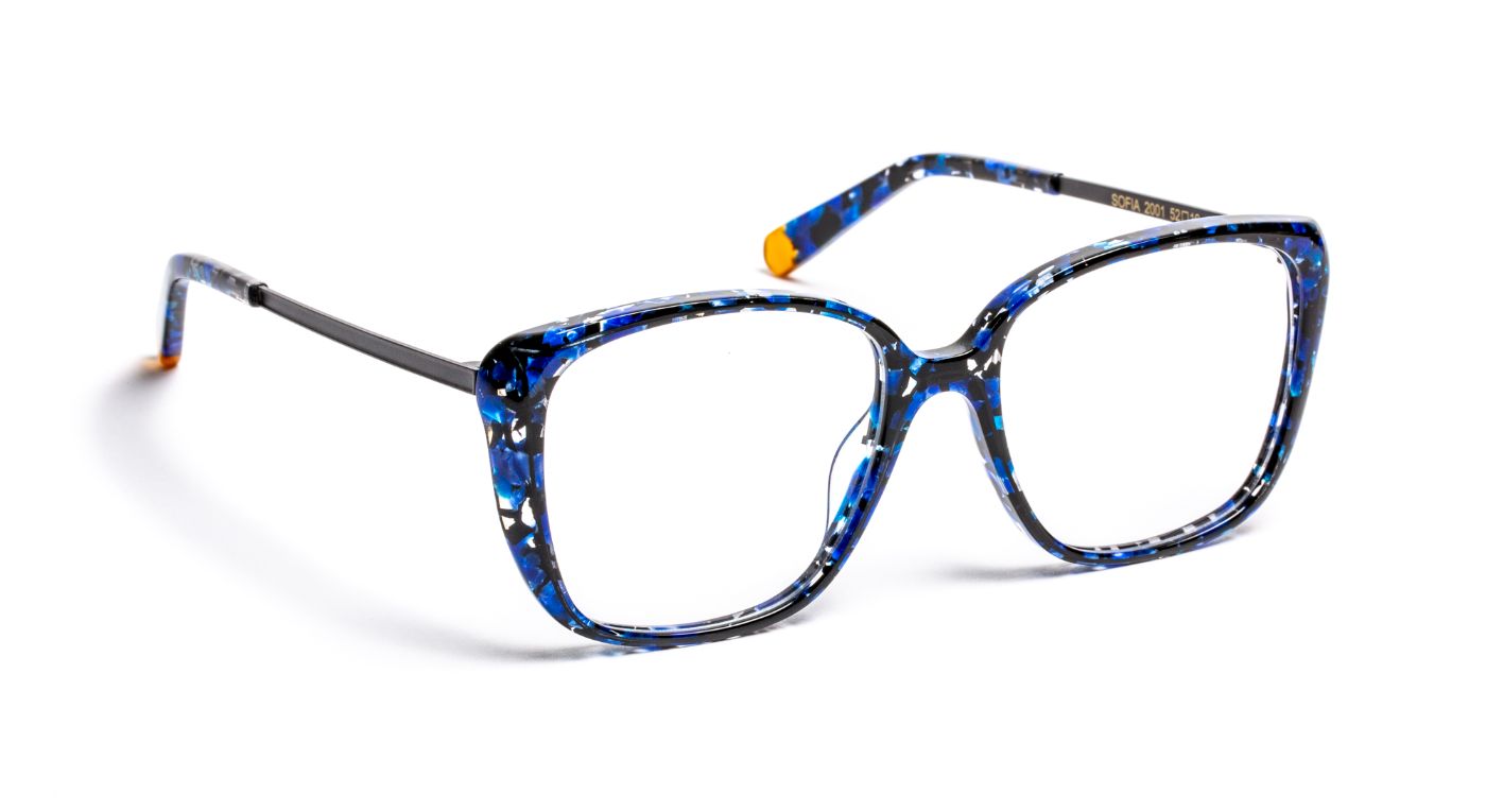 Sofia C2001 Blue Tortoiseshell/Black Satin