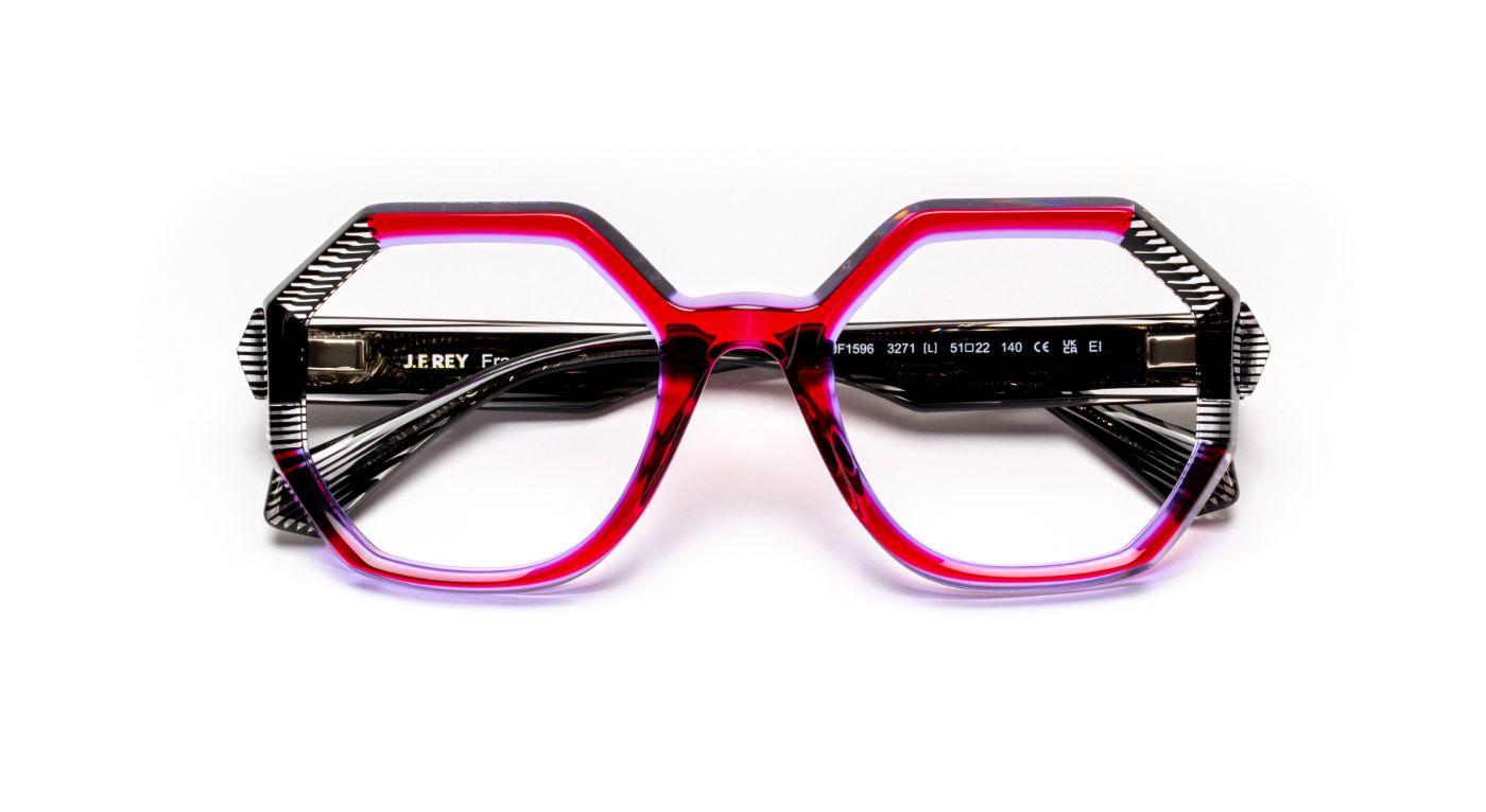 JF1596 C3271 Red Gradient Plum/Zebra