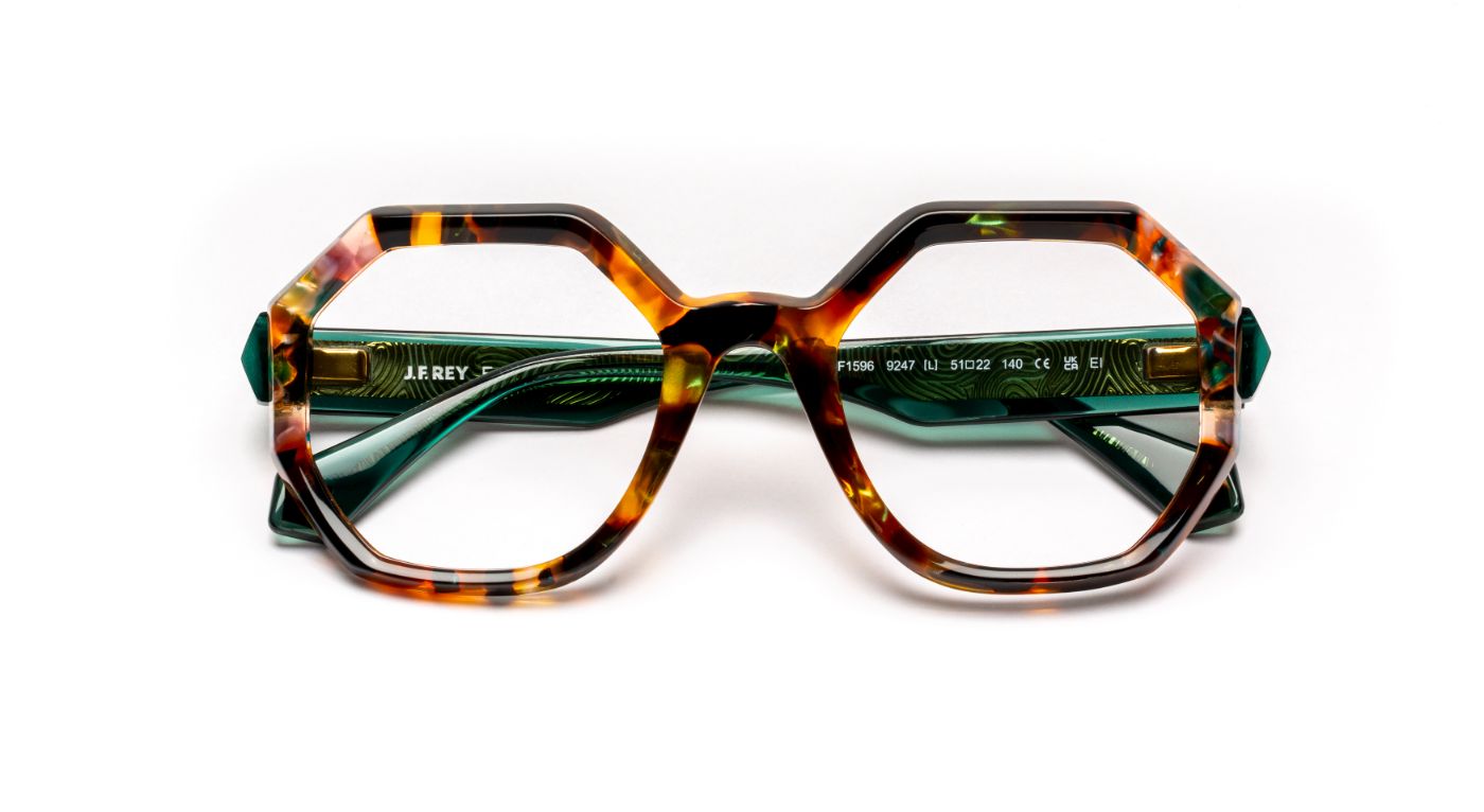 JF1596 C9247 Tortoiseshell/Green Pin