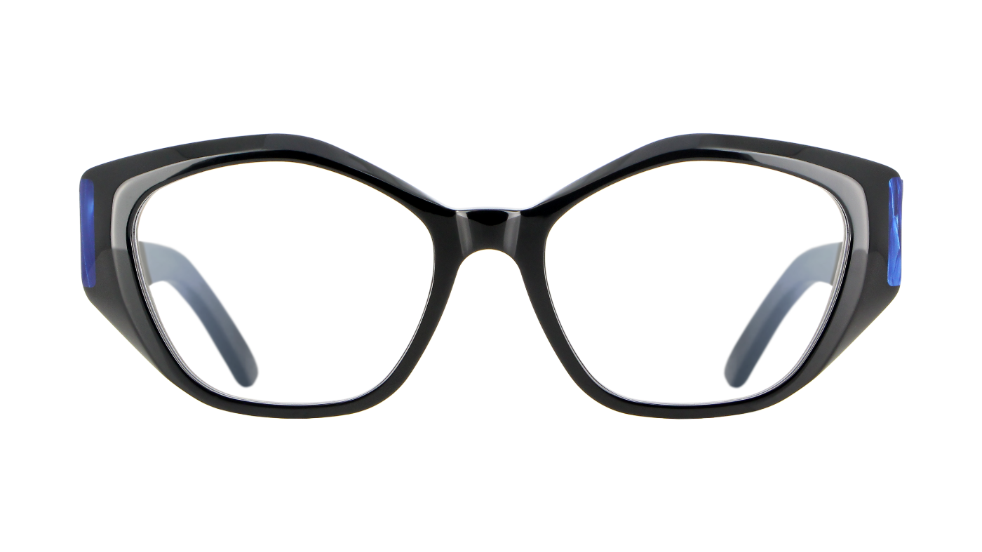 V1696 A341 Black/Blue Dama