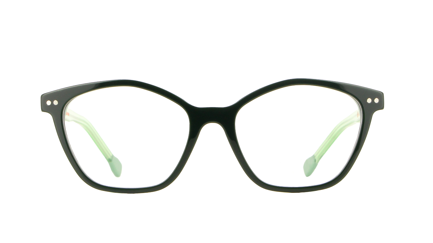 V3165 A599 Solid Dark Green With Sage Greens/Transparent Green