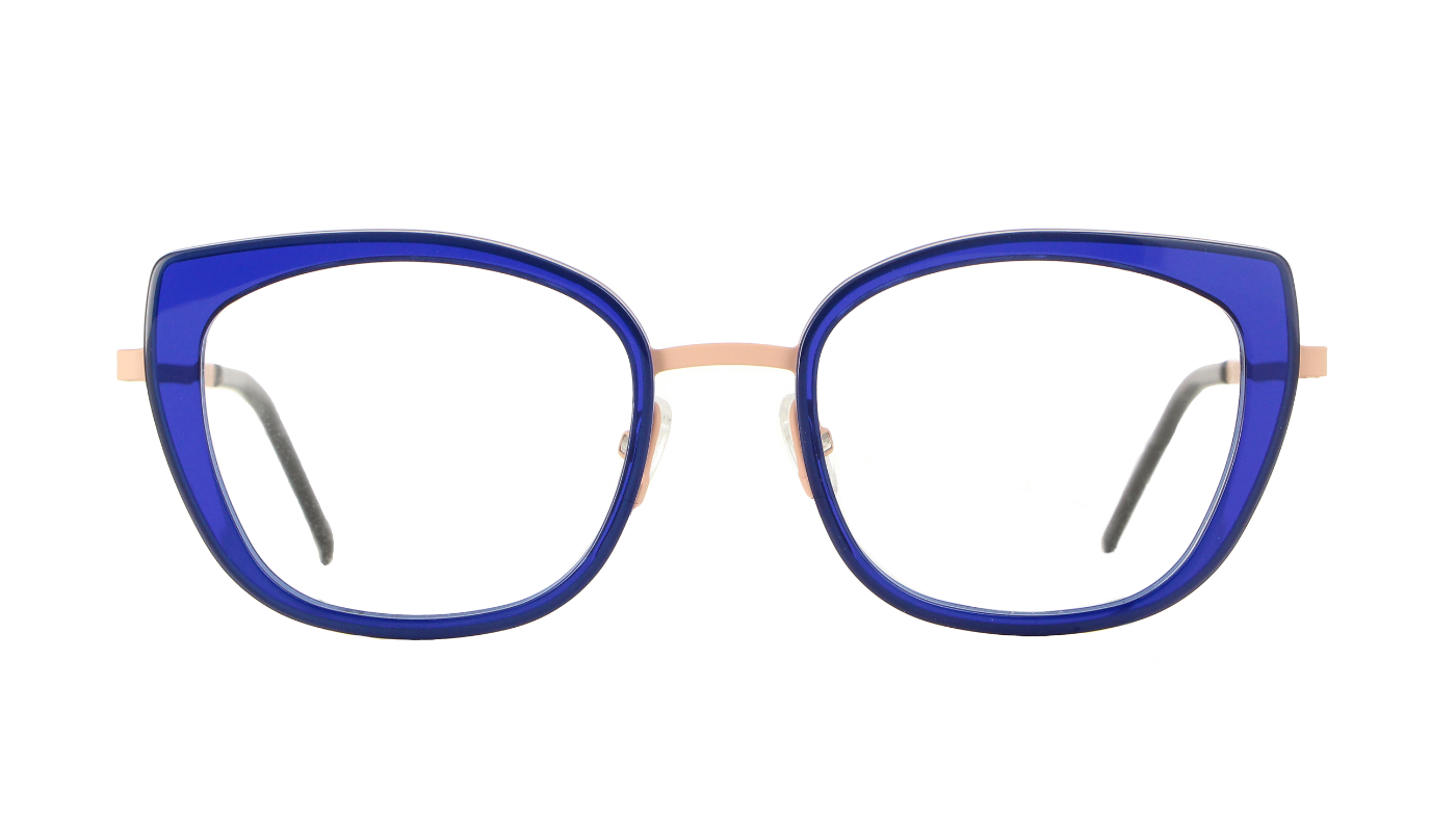 V4123 C384 Matt Pastel Pink/Transparent Blue Acetate