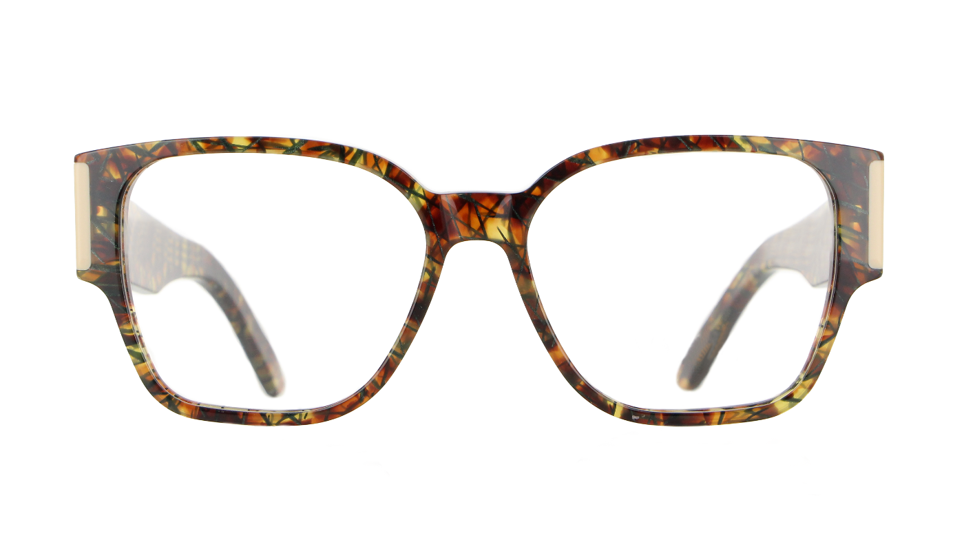 V1698 A639 Havana-Green Tangram/Solid Cream