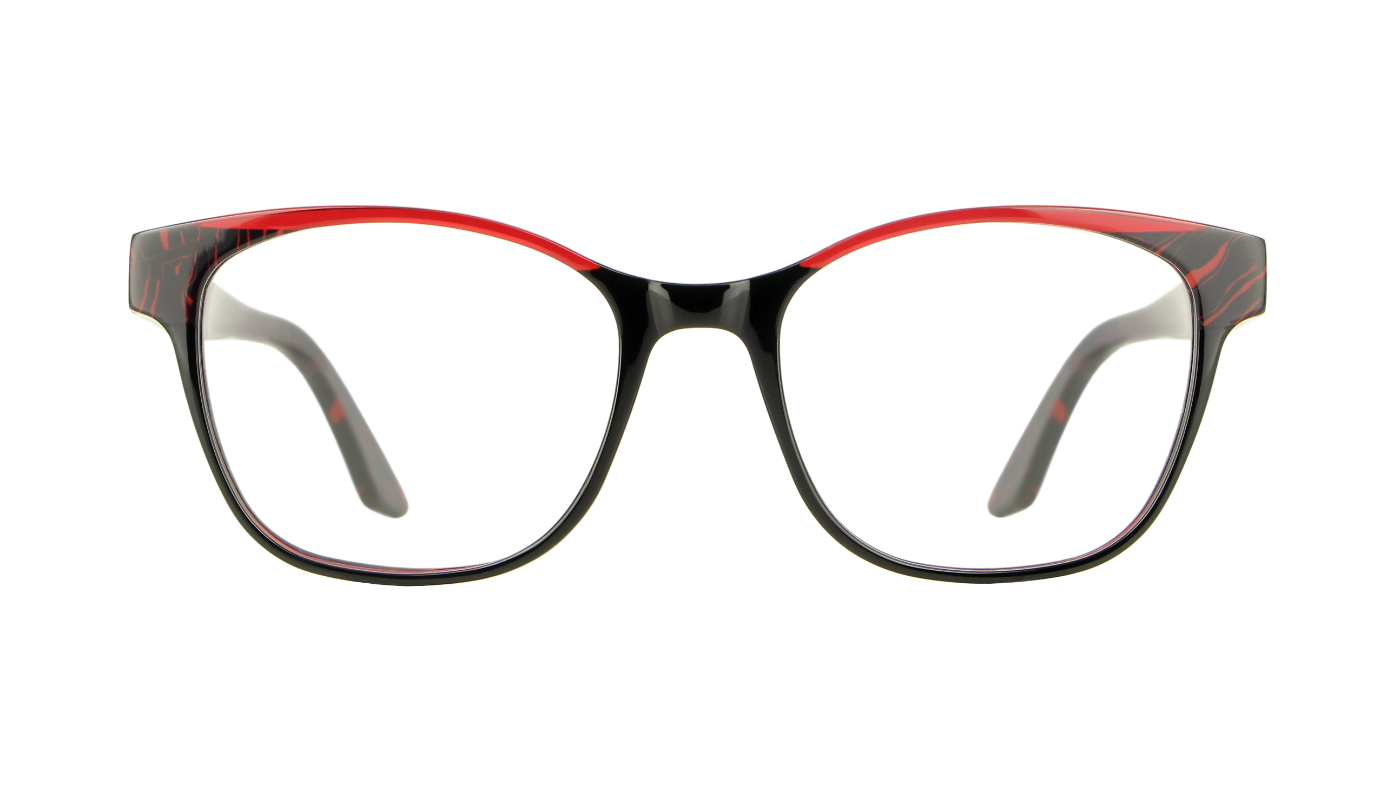 V1541 A921 Transparent Red/Black