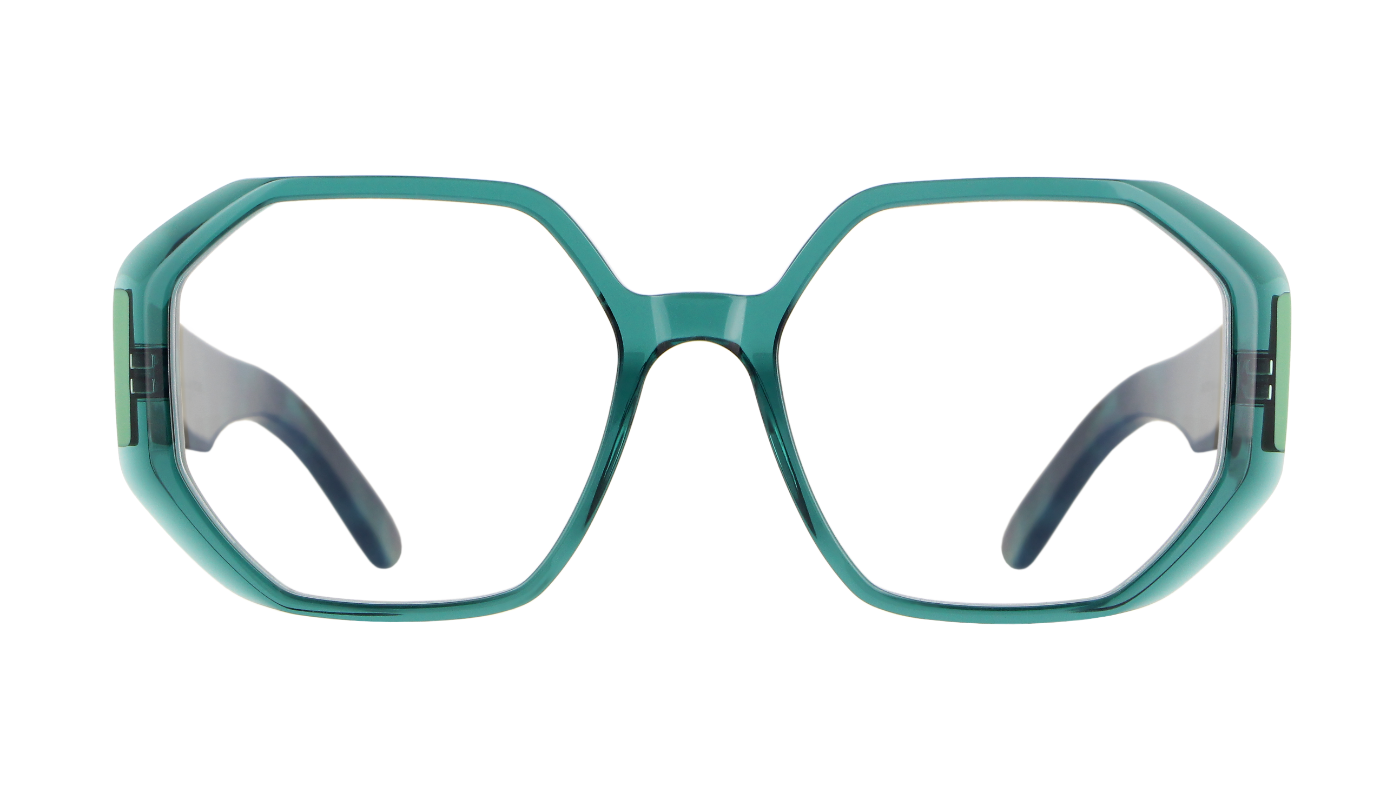 V1699 A197 Transparent Teal/Light Green