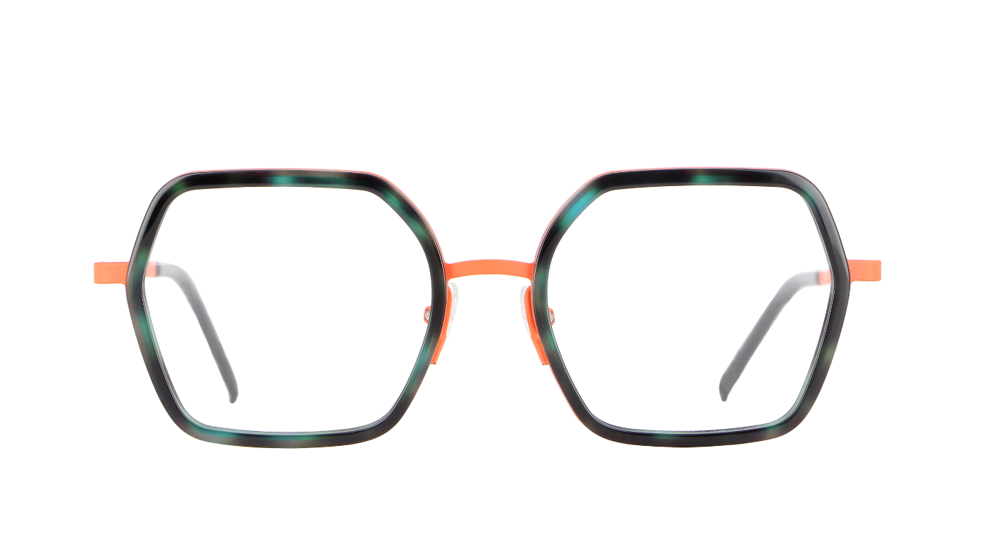 M501 C639 Matt Orange/Turquoise Havana Acetate