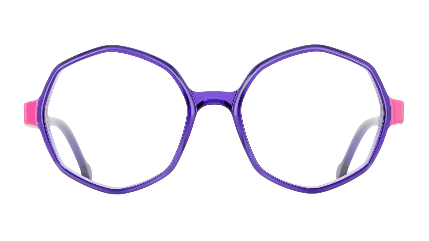 V1802 A885 Tranparent Violet/Solid Fuxias