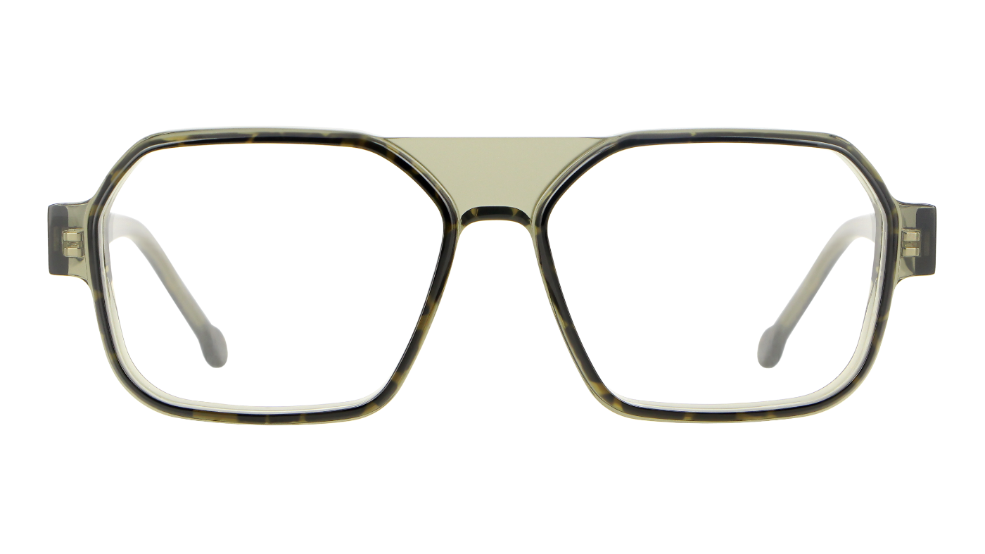 V1804 A59 Dark Havana On Green Base