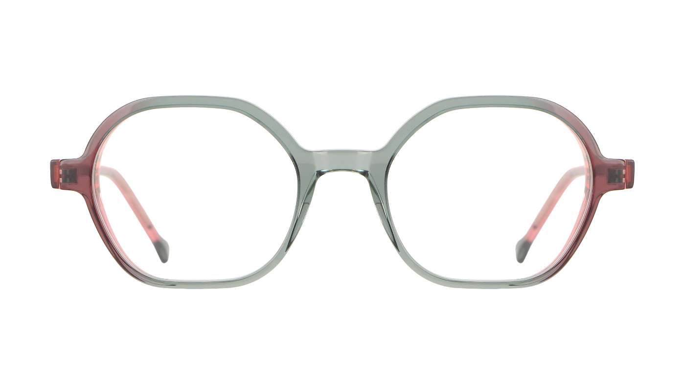 V1830 A287 Transparent Grey With Pinks/Transparent Pink