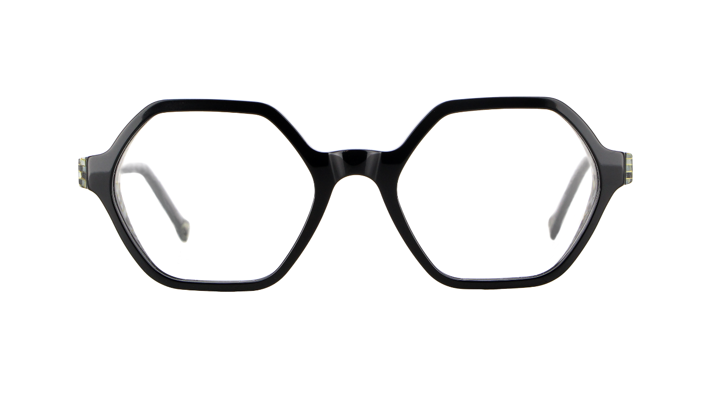 V1831 A301 Black With Black And White Pixels